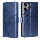 For Tecno Pova 6 Pro 5G Geometric Stitching Leather Phone Case(Blue) - 1