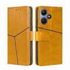 For Infinix Hot 30i 4G Geometric Stitching Leather Phone Case(Yellow) - 1