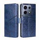 For Infinix Note 30 Vip 5G Geometric Stitching Leather Phone Case(Blue) - 1