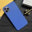 For iPhone 11 Pro Max Shockproof Frosted TPU Transparent Protective Case(Blue) - 1