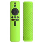 For Xiaomi 4K TV Stick Remote Control Liquid Silicone Protective Case(Fluorescent Green) - 1