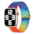 For Apple Watch Ultra 49mm Painted Pattern Nylon Replacement Watch Band(Liquid Colorful) - 1