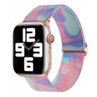 For Apple Watch 8 41mm Painted Pattern Nylon Replacement Watch Band(Water Fluid) - 1