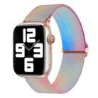For Apple Watch SE 2022 44mm Painted Pattern Nylon Replacement Watch Band(Symphony Aurora) - 1
