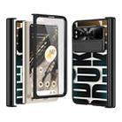 For Google Pixel Fold Integrated Electroplating Folding Phone Case with Hinge(Black) - 1