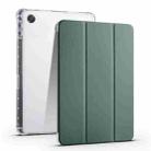 For OPPO Pad Air 10.36 2022 3-folding Transparent TPU Smart Leather Tablet Case with Pen Slot(Green) - 1