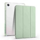 For OPPO Pad Air 10.36 2022 3-folding Transparent TPU Smart Leather Tablet Case with Pen Slot(Matcha Green) - 1