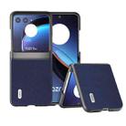 For Motorola Razr 40 Ultra ABEEL Black Edge Genuine Mino Phone Case(Royal Blue) - 1