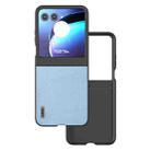 For Motorola Razr 50 ABEEL Black Edge Genuine Mino Phone Case(Blue) - 1