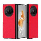 For Huawei Mate X3 Cross Texture All Inclusive Shockproof Protective Phone Case(Red) - 1