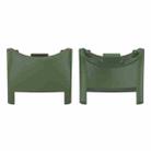 For Xiaomi Mi Band 8 1 Pair  PC Plastic Watch Band Connector(Dark Green) - 1