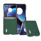 For Motorola Razr 40 Ultra Genuine Luxury ABEEL Black Edge Phone Case(Night Green) - 1