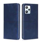 For Blackview A53 / A53 Pro Cow Texture Magnetic Leather Phone Case(Blue) - 1