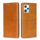 For Blackview A53 / A53 Pro Cow Texture Magnetic Leather Phone Case(Light Brown) - 1