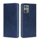 For Blackview Oscal C30 Cow Texture Magnetic Leather Phone Case(Blue) - 1