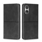 For CUBOT P60 Cow Texture Magnetic Leather Phone Case(Black) - 1