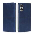 For CUBOT P60 Cow Texture Magnetic Leather Phone Case(Blue) - 1