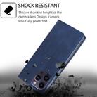 For TCL 50 SE 4G Cow Texture Magnetic Leather Phone Case(Blue) - 3
