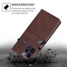 For TCL 50 SE 4G Cow Texture Magnetic Leather Phone Case(Dark Brown) - 3
