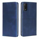 For TCL 50 5G Cow Texture Magnetic Leather Phone Case(Blue) - 1