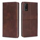 For TCL 50 5G Cow Texture Magnetic Leather Phone Case(Dark Brown) - 1