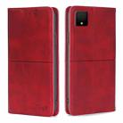 For TCL 502 Cow Texture Magnetic Leather Phone Case(Red) - 1