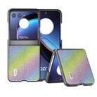 For Motorola Razr 40 Ultra ABEEL Diamond Series Black Edge Phone Case(Rainbow) - 1