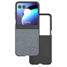 For Motorola Razr 50 ABEEL Diamond Series Black Edge Phone Case(Black) - 1