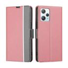 For Blackview A53 / A53 Pro Twill Texture Side Button Leather Phone Case(Pink) - 1