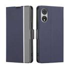 For CUBOT P60 Twill Texture Side Button Leather Phone Case(Blue) - 1