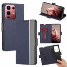 For Infinix Note 50s 5G Twill Texture Side Button Leather Phone Case(Blue) - 1