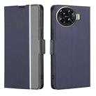 For Tecno Spark 20 Pro+ 4G Twill Texture Side Button Leather Phone Case(Blue) - 1