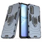 For Vivo V19 (India) PC + TPU Anti-fall Protective Case with Ring Holder(Blue) - 1
