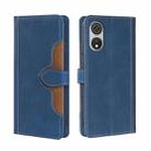 For CUBOT P60 Skin Feel Magnetic Buckle Leather Phone Case(Blue) - 1