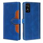 For TCL 50 SE 4G Skin Feel Magnetic Buckle Leather Phone Case(Blue) - 1