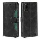 For TCL 50 5G Skin Feel Magnetic Buckle Leather Phone Case(Black) - 1