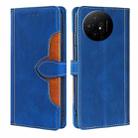 For TCL 50 XL Skin Feel Magnetic Buckle Leather Phone Case(Blue) - 1