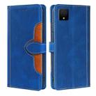 For TCL 502 Skin Feel Magnetic Buckle Leather Phone Case(Blue) - 1