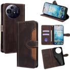 For TCL 50 NxtPaper 5G Skin Feel Magnetic Buckle Leather Phone Case(Brown) - 1