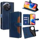 For TCL 60R 5G Skin Feel Magnetic Buckle Leather Phone Case(Blue) - 1