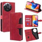 For TCL 60R 5G Skin Feel Magnetic Buckle Leather Phone Case(Red) - 1