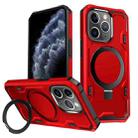 For iPhone 11 Pro Max Patronus MagSafe Magnetic Holder Phone Case(Red) - 1