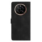 For Honor Magic7 Pro Flower Butterfly Embossing Pattern Leather Phone Case(Black) - 3