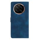 For Honor Magic7 Flower Butterfly Embossing Pattern Leather Phone Case(Blue) - 3