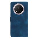 For Honor X9c Flower Butterfly Embossing Pattern Leather Phone Case(Blue) - 3