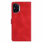 For Honor 400 Global 156.5mm Flower Butterfly Embossing Pattern Leather Phone Case(Red) - 3