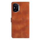 For Honor 400 Global 156.5mm Flower Butterfly Embossing Pattern Leather Phone Case(Brown) - 3