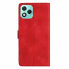 For Honor 400 Lite Global Flower Butterfly Embossing Pattern Leather Phone Case(Red) - 3