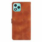 For Honor 400 Lite Global Flower Butterfly Embossing Pattern Leather Phone Case(Brown) - 3