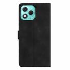 For Honor 400 Lite Global Flower Butterfly Embossing Pattern Leather Phone Case(Black) - 3